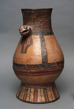 Nicoyan polychrome ceramic with Mesoamerican motifs. 1000-1350 AD C. Los Angeles County Museum of Art.