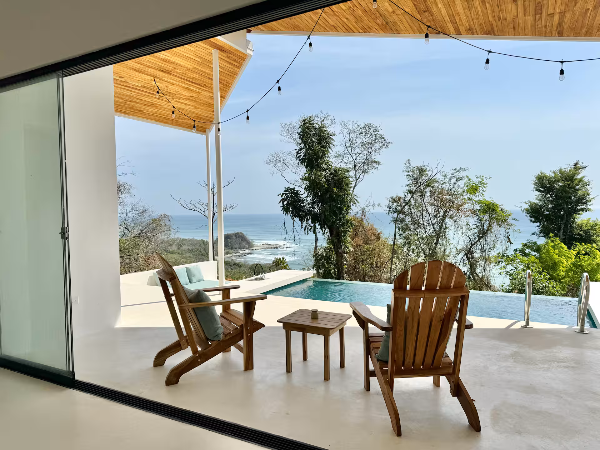 Casa Topaze — ocean view from the deck.